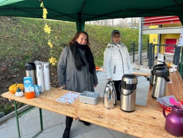 Und auch die Durstigen wurden mit einem Strahlen empfangen