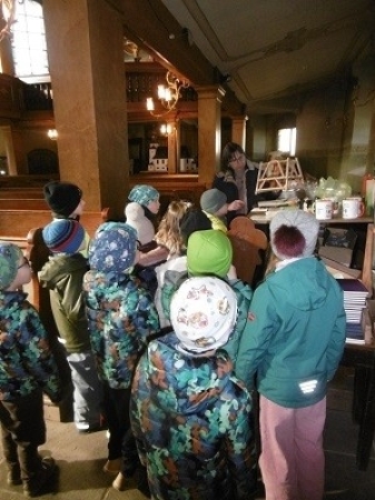 Wissenswertes rund um die Kirchturmglocken von Zöblitz erfuhren unsere Vorschüler