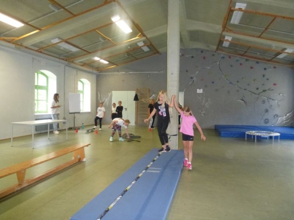 Parcour-Lauf in der Meyerfabrik