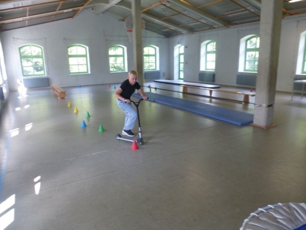 Parcour-Lauf in der Meyerfabrik