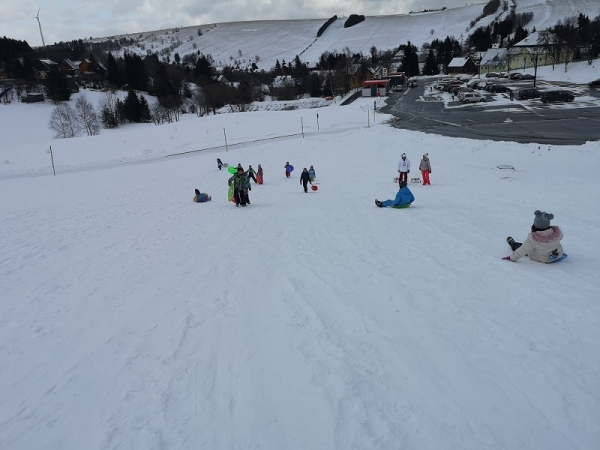 Rodeln auf dem Fichtelberg