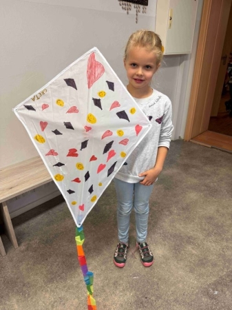 Herbstferien - selbstgestaltete Drachen